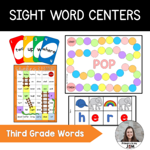 Sight Word Centers and Games - Dolch Third Grade