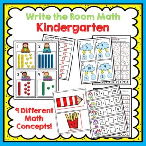 Write the Room Math Activities Works Printables