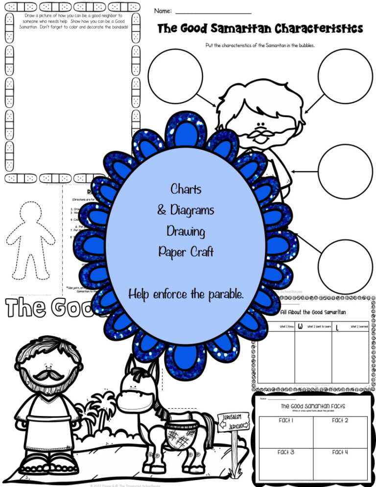 The Good Samaritan Worksheet and Activity Pack 2 - Made By Teachers