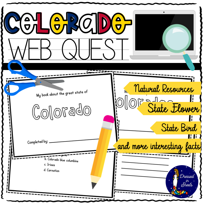 Colorado WebQuest Printable Book Printable Worksheets