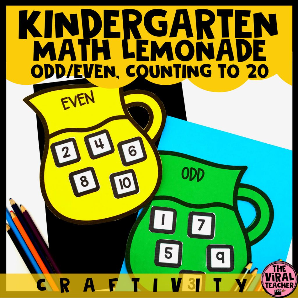Kindergarten Lemonade Summer Math Craft Made By Teachers