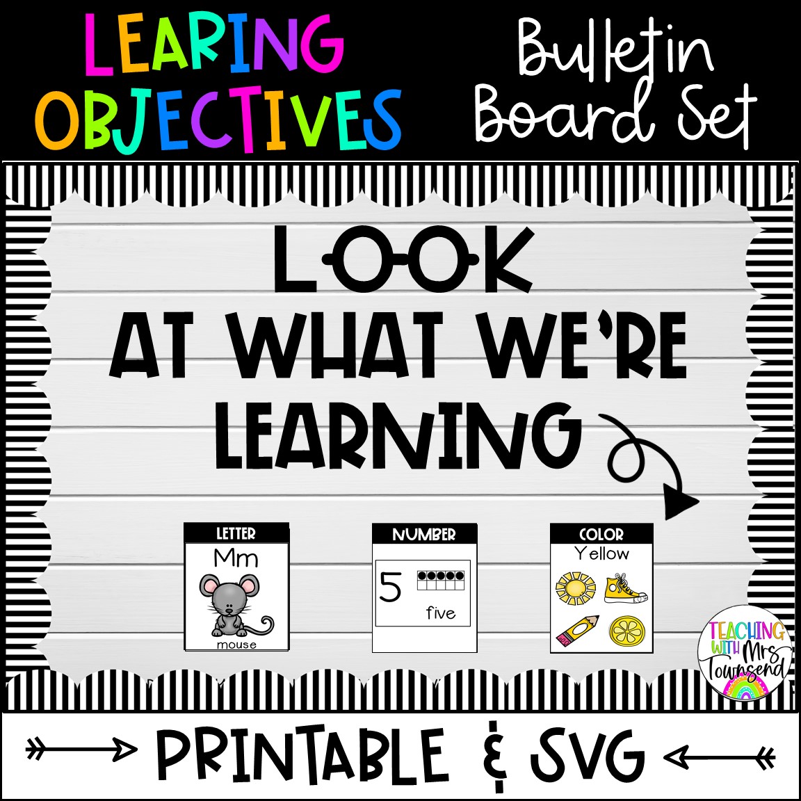 Learning Objectives Bulletin Board Set Made By Teachers