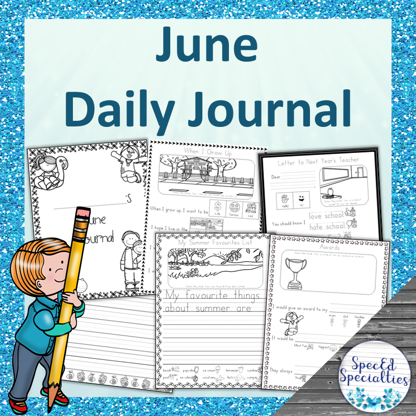 june father s day summer daily journal for special education made by teachers