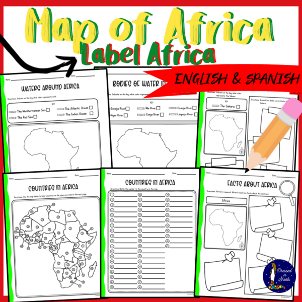 Map of Africa Label Africa Made By Teachers