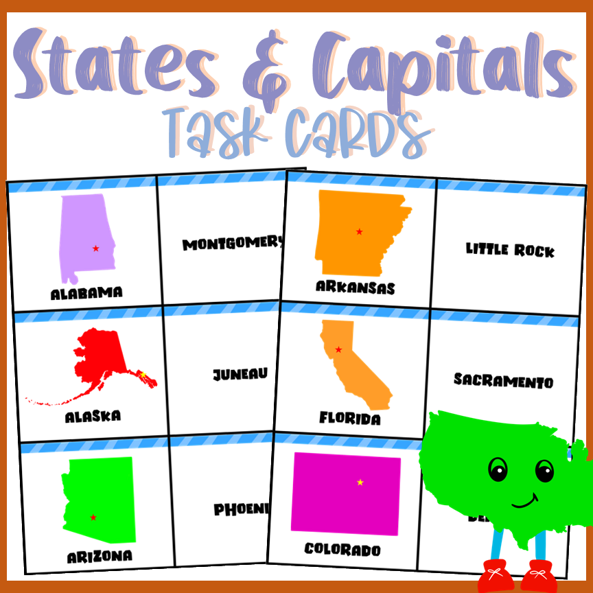States And Capitals Printable Flashcards Sexiz Pix