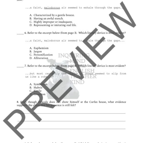 dracula chapter 19 close reading worksheet made by teachers