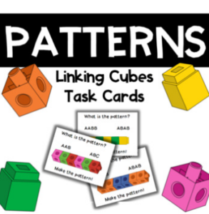 Patterns with Linking Cubes AB AAB AABB ABB ABC | Made By Teachers