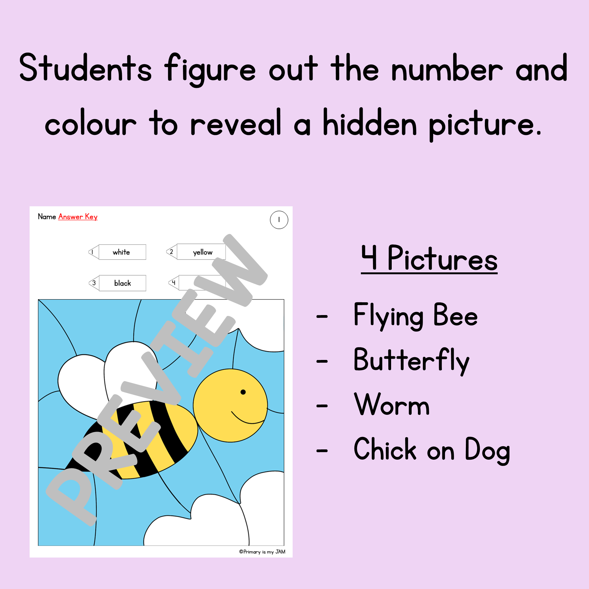 Spring themed Color by Subitizing to 5 | Made By Teachers