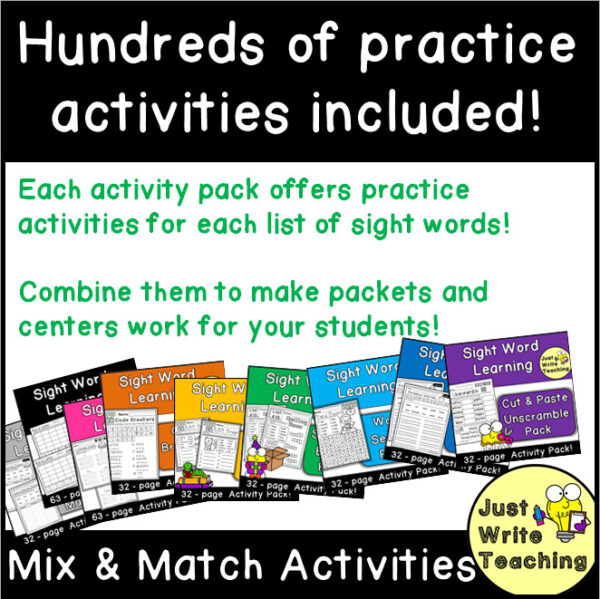 Sight Word Learning Program GROWING BUNDLE - Made By Teachers