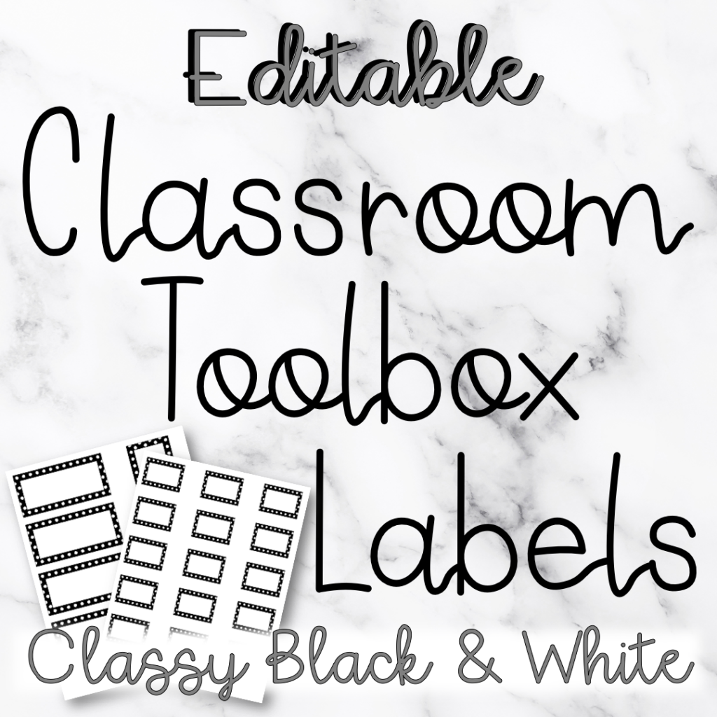 EDITABLE Classroom Toolbox Labels - Made By Teachers