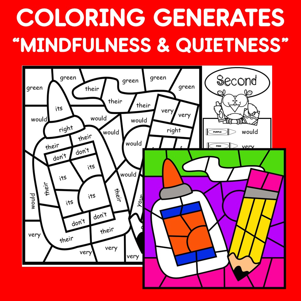 back to school color by sight words worksheets grades 2 3 made by teachers