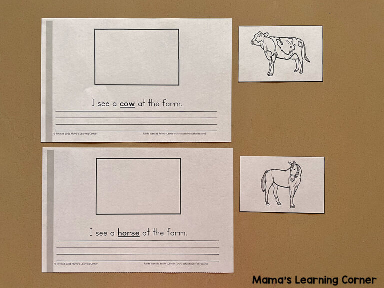 Animals at the Farm Cut and Paste Reader | Made By Teachers