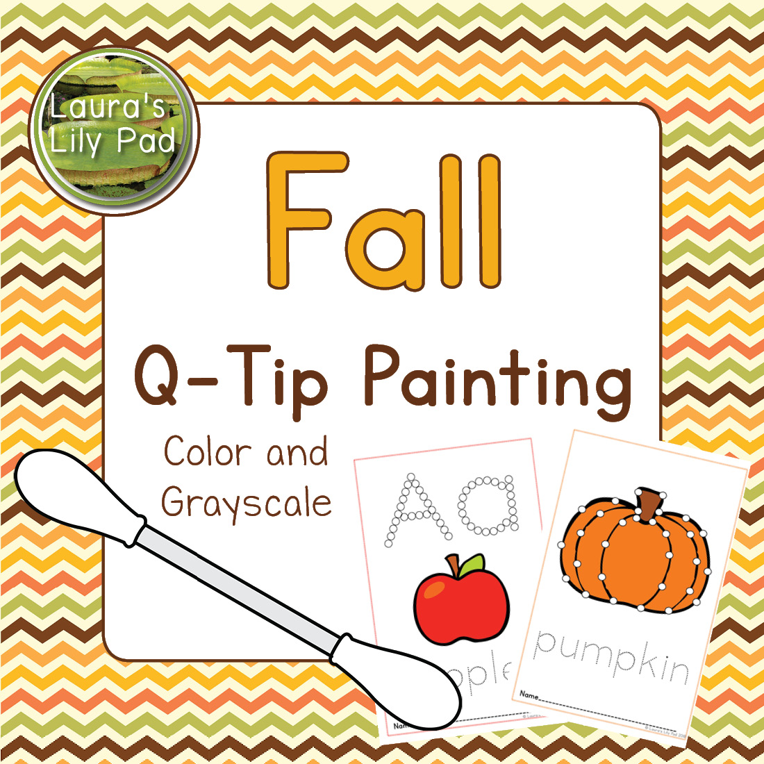 Fall Q tip Painting Made By Teachers