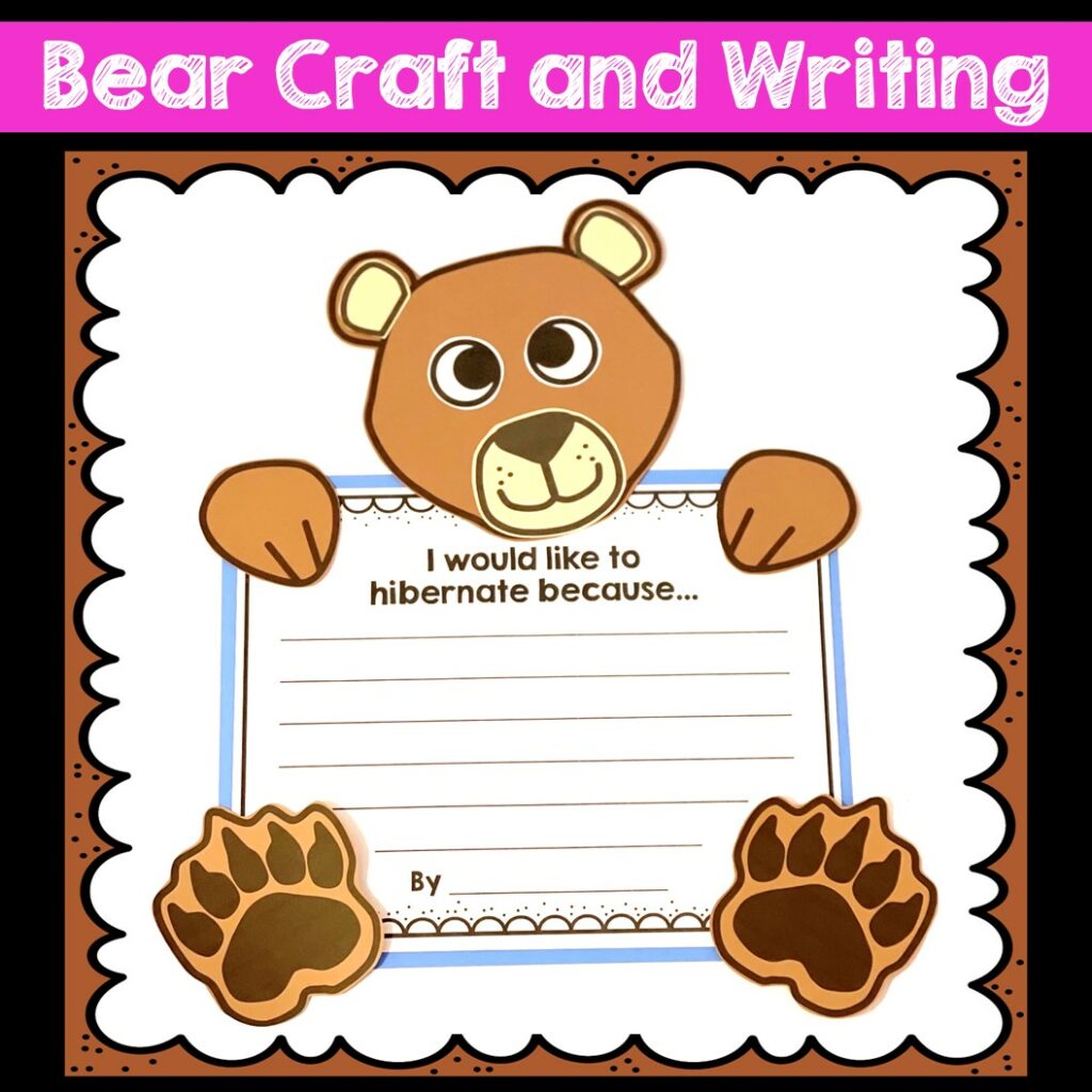 Bear Craft, Bear craft and writing - Made By Teachers