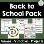 Back to School Pack - Activities, Games, and Projects for the First ...