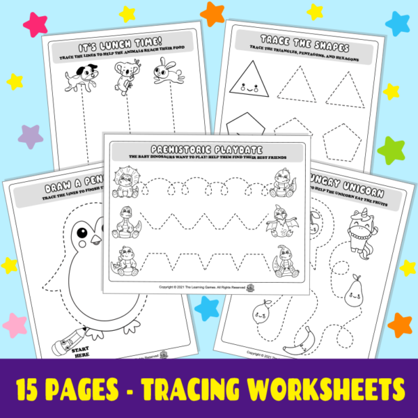 fine motor tracing skills pencil control worksheets pre writing skills made by teachers