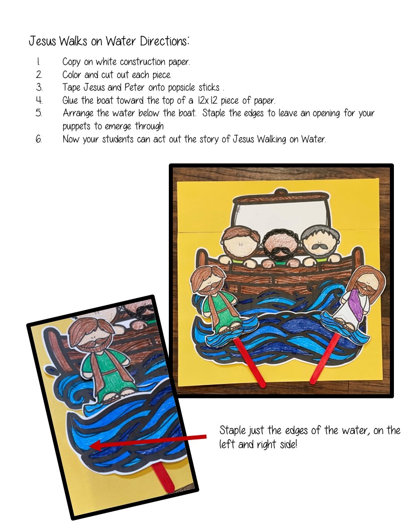 Jesus Walks on Water Made By Teachers