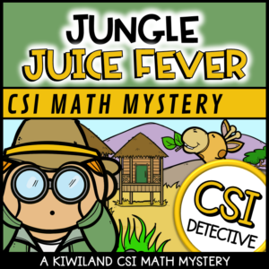 CSI Math Mystery Detective Jungle Juice Fever 2nd and 3rd Grade Math