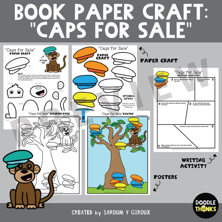 Caps for Sale Book Paper Craft Project Made By Teachers