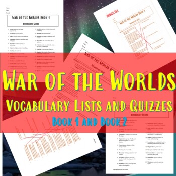 War of the Worlds Vocabulary | Made By Teachers