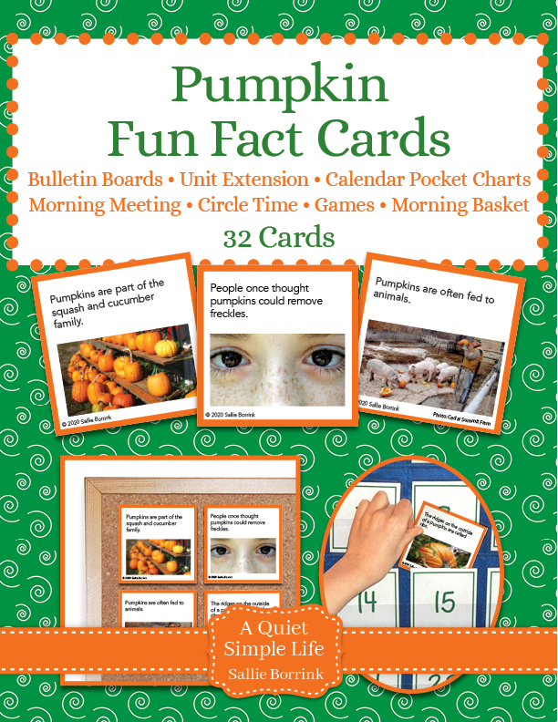 Pumpkins Fun Facts Cards