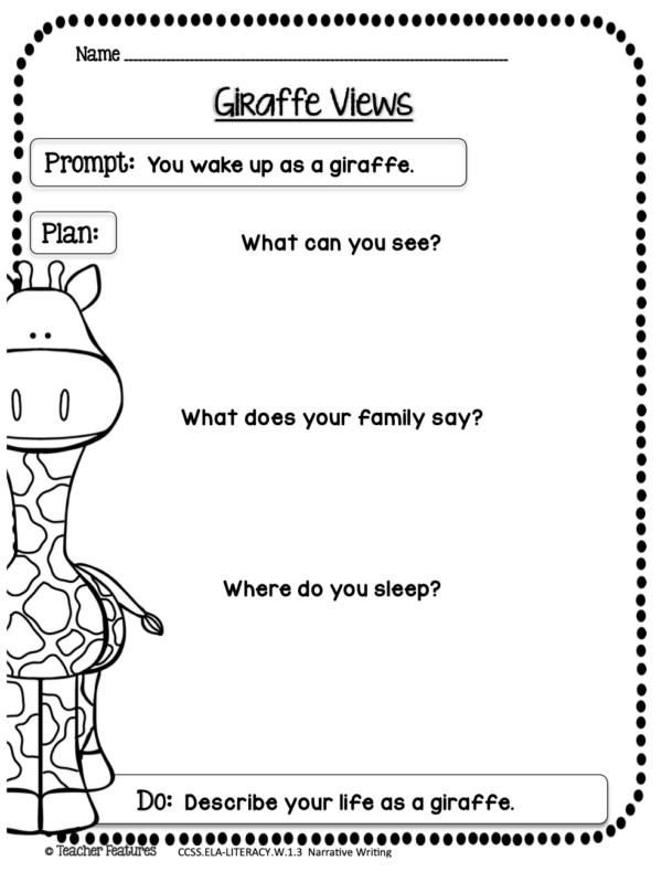 OPINION INFORMATIVE & NARRATIVE WRITING PROMPTS for 1st Grade | Made By ...