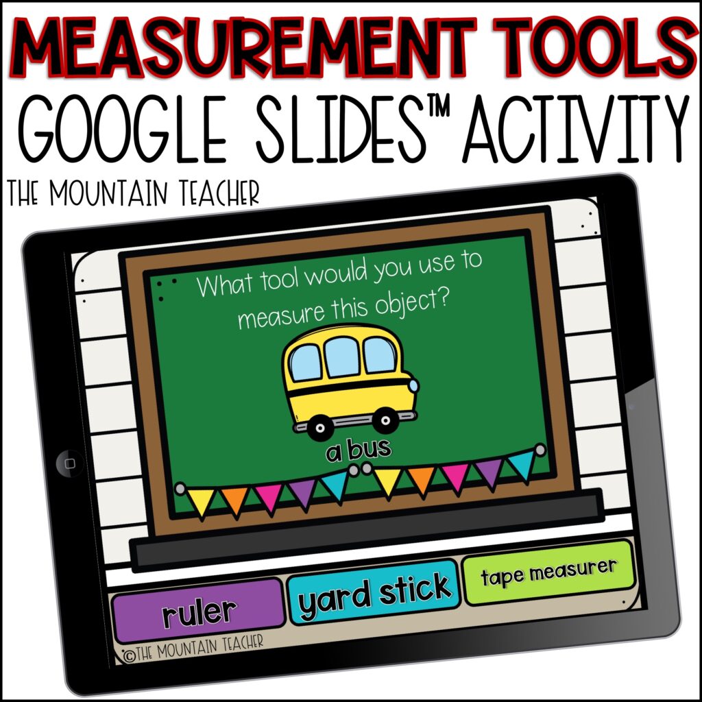 Measurement Tools Ruler Yardstick Measuring Tape Google Slides Math Act Made By Teachers