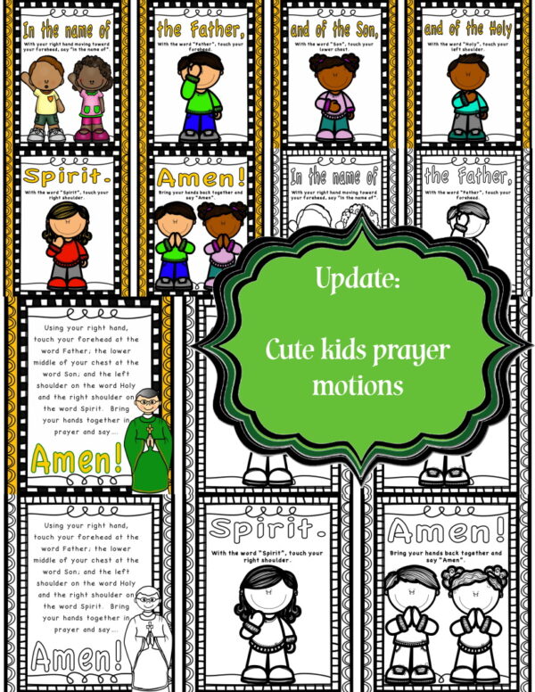 Sign Of The Cross Worksheet Pack And Posters Made By Teachers