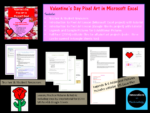 Valentine's Day Pixel Art - Microsoft Excel or Google Sheets | Made By ...