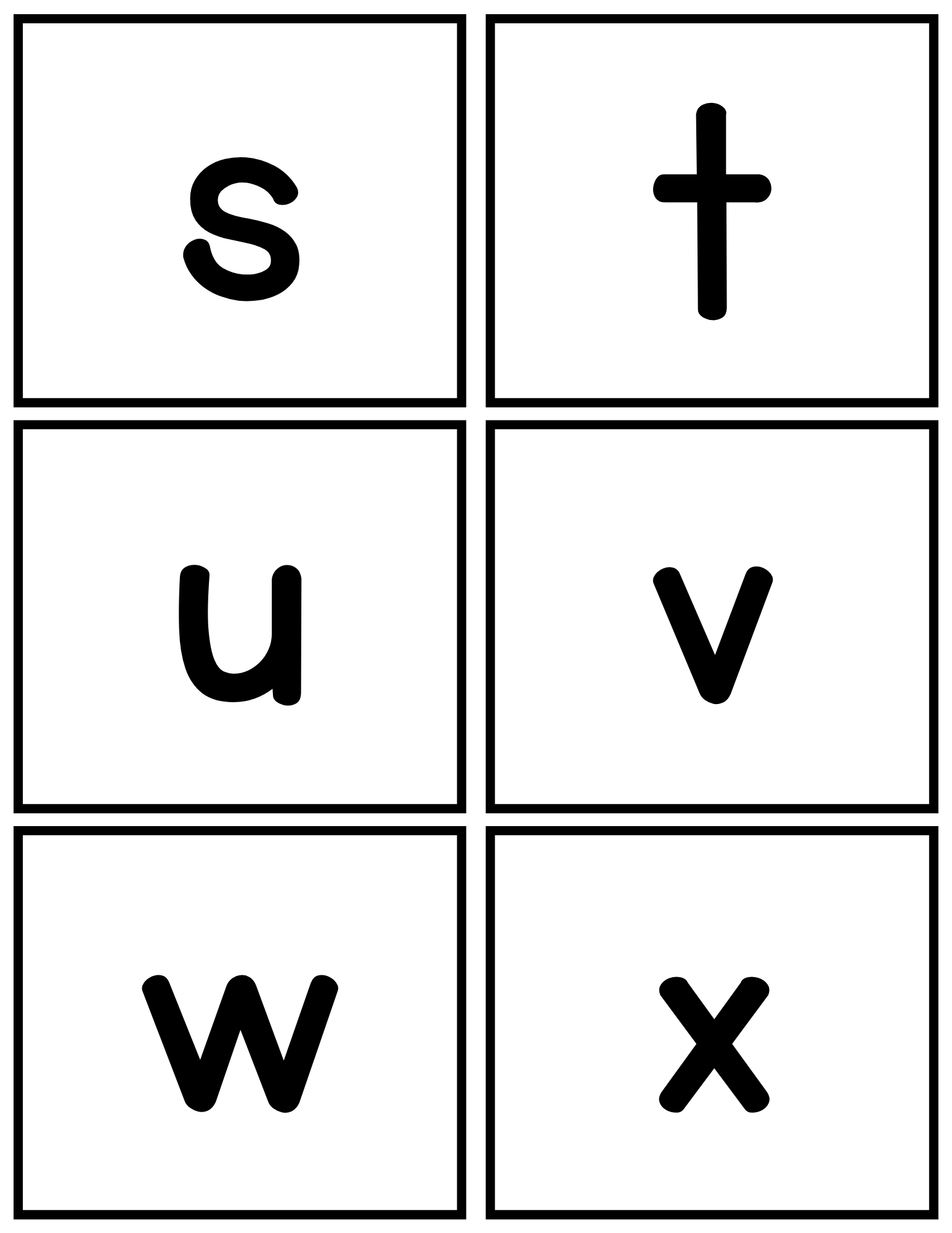 Alphabet Flash cards (B&W) Made By Teachers