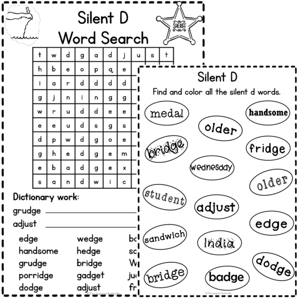 Silent D Worksheets Made By Teachers