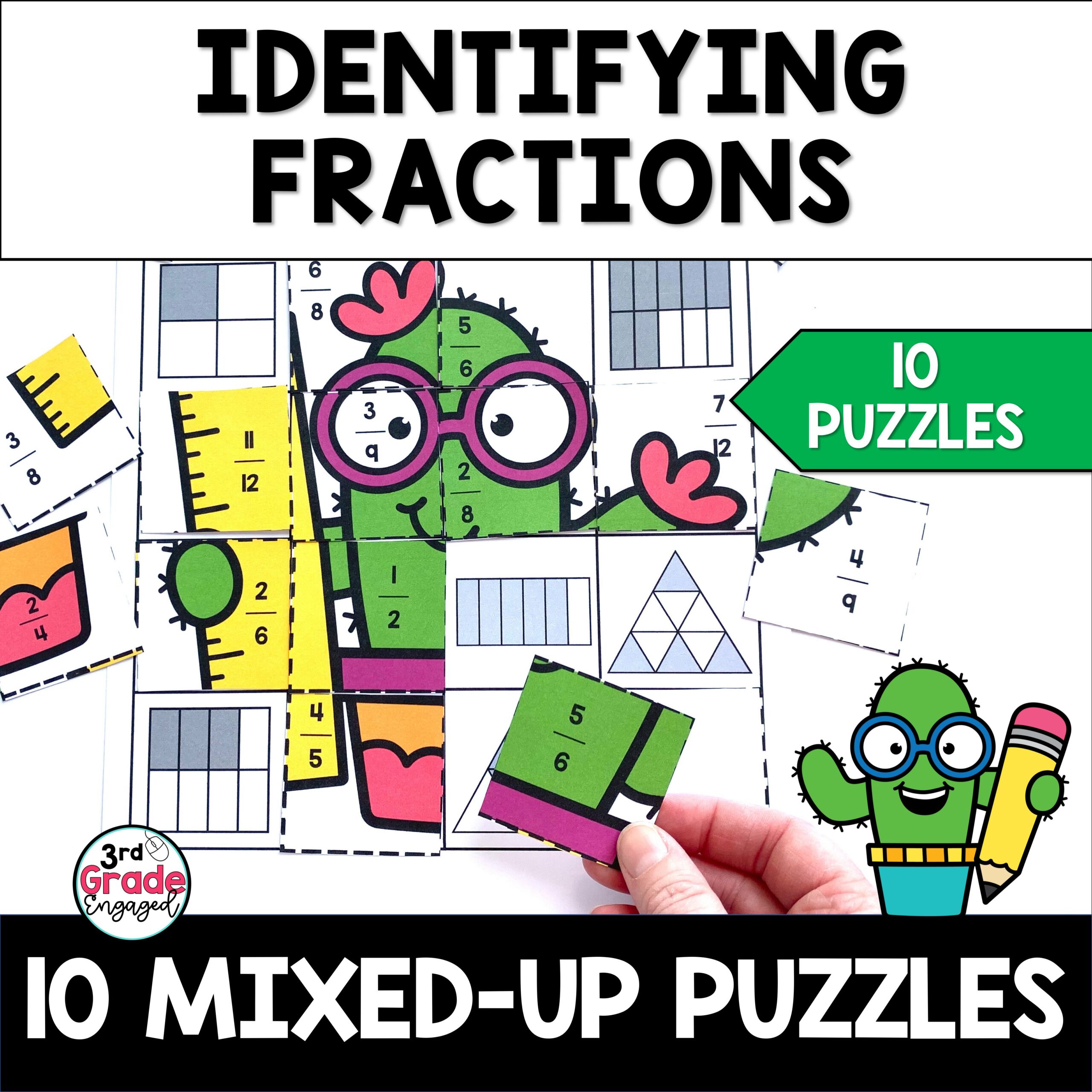 Identifying Fractions Puzzles