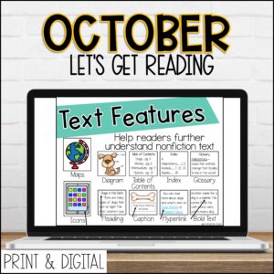 October DIGITAL Lets Get Reading 2nd Grade Reading Activities and Videos