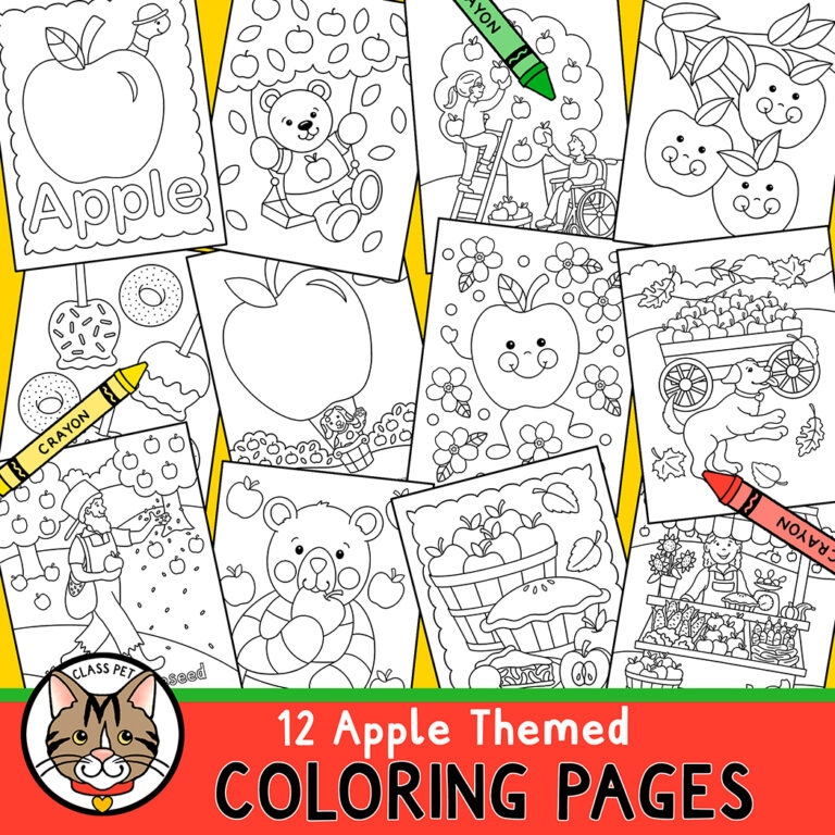 Apple Coloring Pages | Made By Teachers