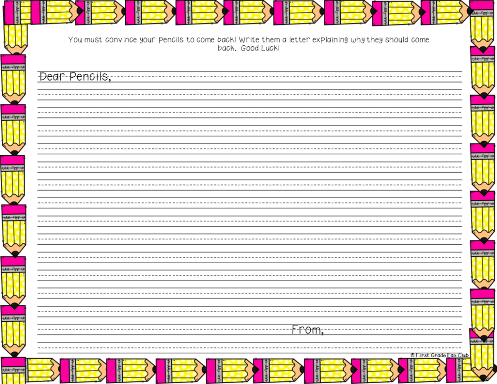Pencils On Strike! Persuasive Writing Activity Made By Teachers