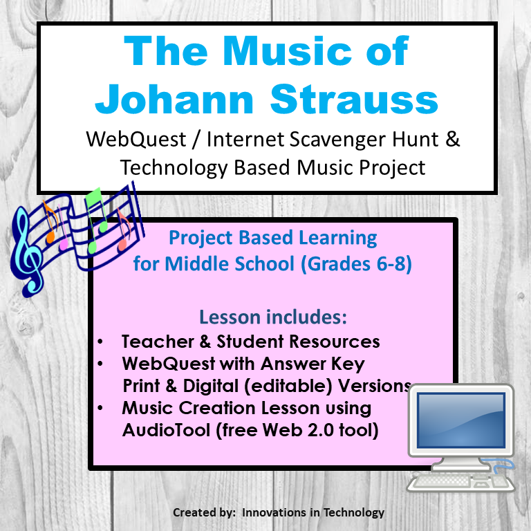 Music of Johann Strauss - WebQuest & Music Composition