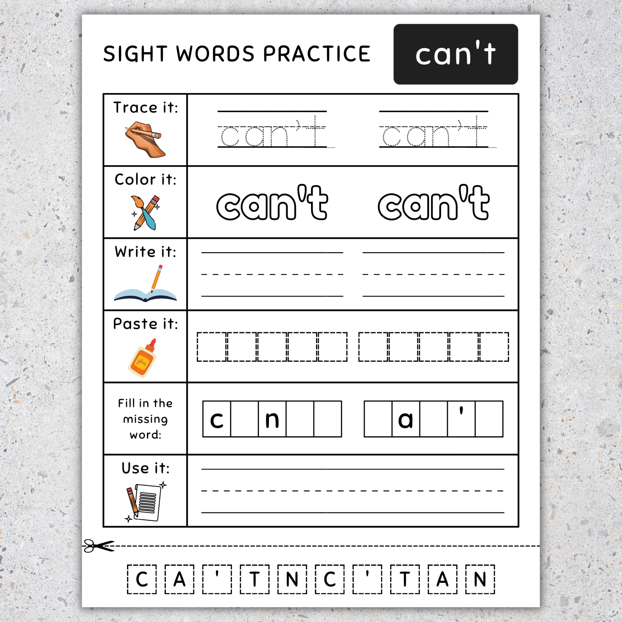 Fry Sight Words 501 600 Sight Words Worksheets NO PREP SET 2
