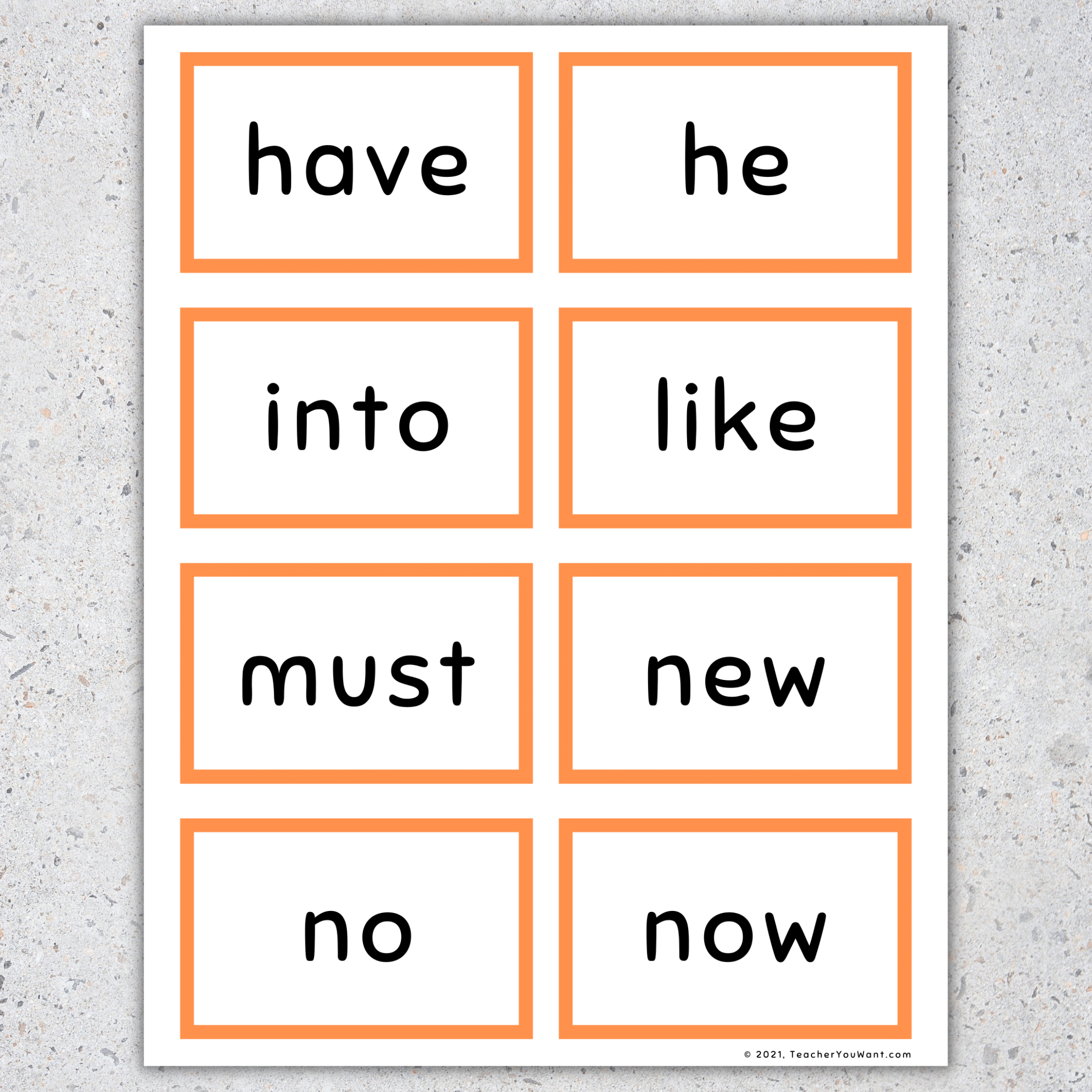 Sight Words Flashcards: Primer Sight Words | Made By Teachers
