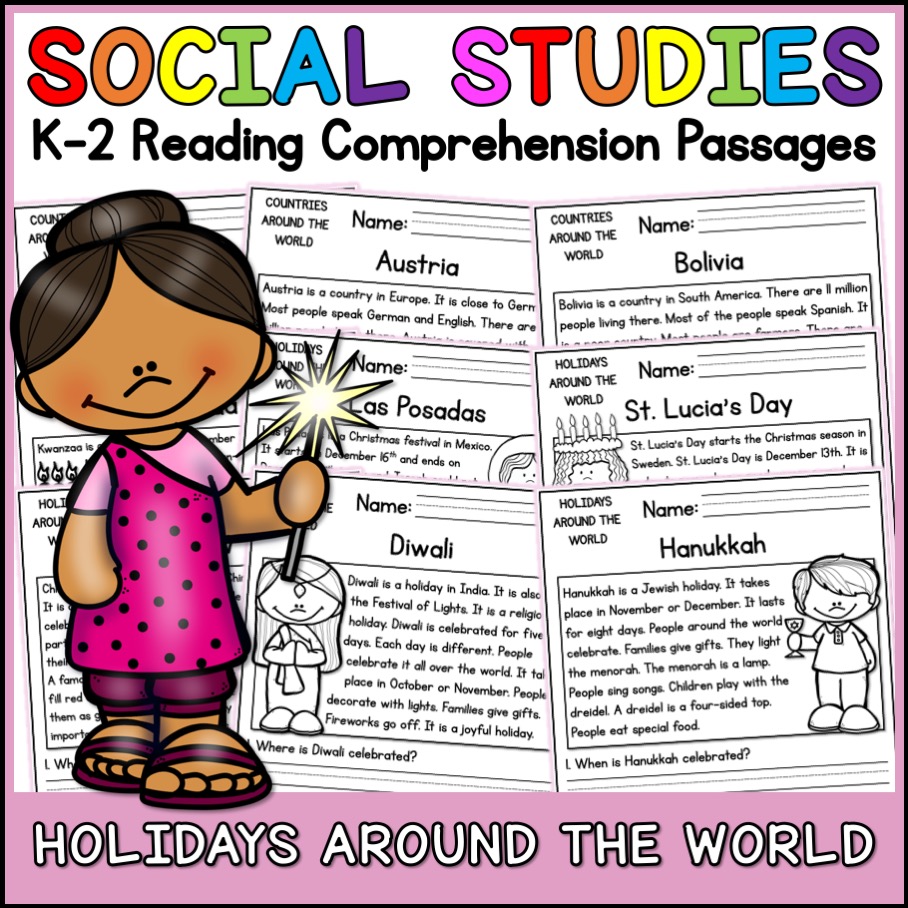 Rosh Hashanah Holidays Reading Comprehension Passages K 2 Made By 
