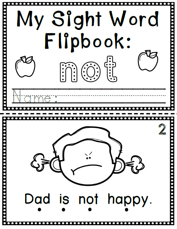 Sight Word Flip Book (Flipbook) - NOT