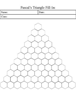 Pascal's Triangle - Fill-In and Key | Made By Teachers