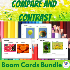 Compare And Contrast Two Picture Objects Boom Cards Bundle | Made By ...
