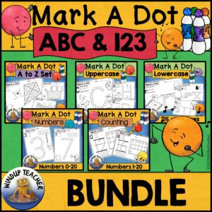 Alphabet Letters and Numbers Dot Dauber BUNDLE Do-A-Dot Marker Printables