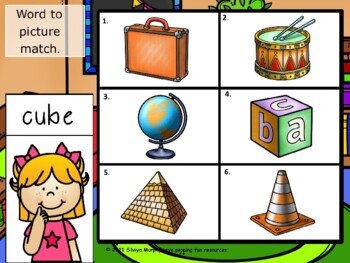 3d shapes picture reveal