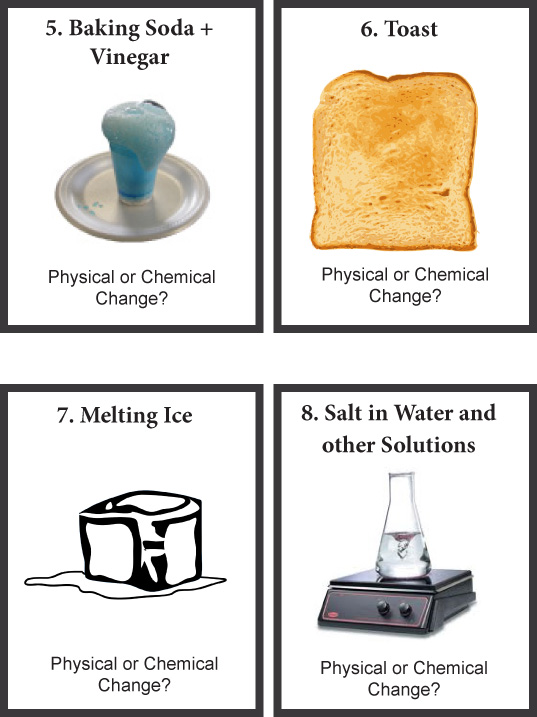 Physical and Chemical Changes Sort Cards - Made By Teachers