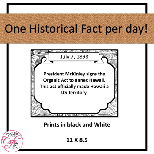 On This Day In US History Poster Set Made By Teachers