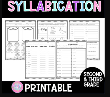 Syllabication Worksheets Made By Teachers