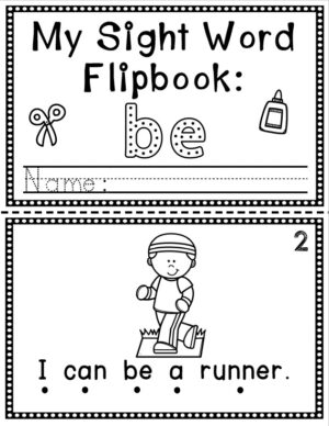 Sight Word Flip Book (Flipbook) - BE - Made By Teachers