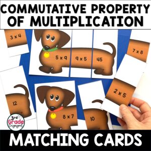 Commutative Property of Multiplication Math Matching Game