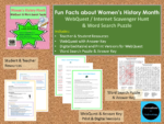 Women's History - WebQuest & Word Search Puzzle | Made By Teachers